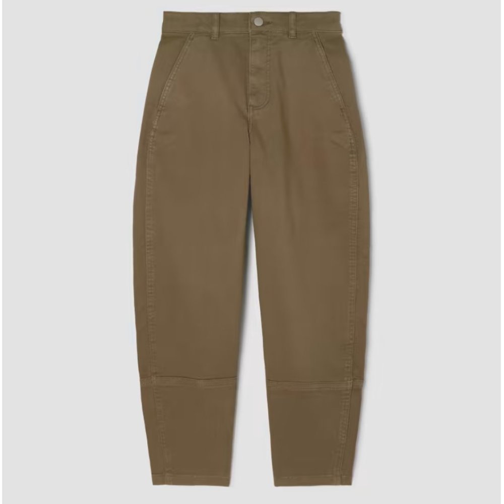 Everlane Utility Barrel Pant in Olive Green -- Size 00